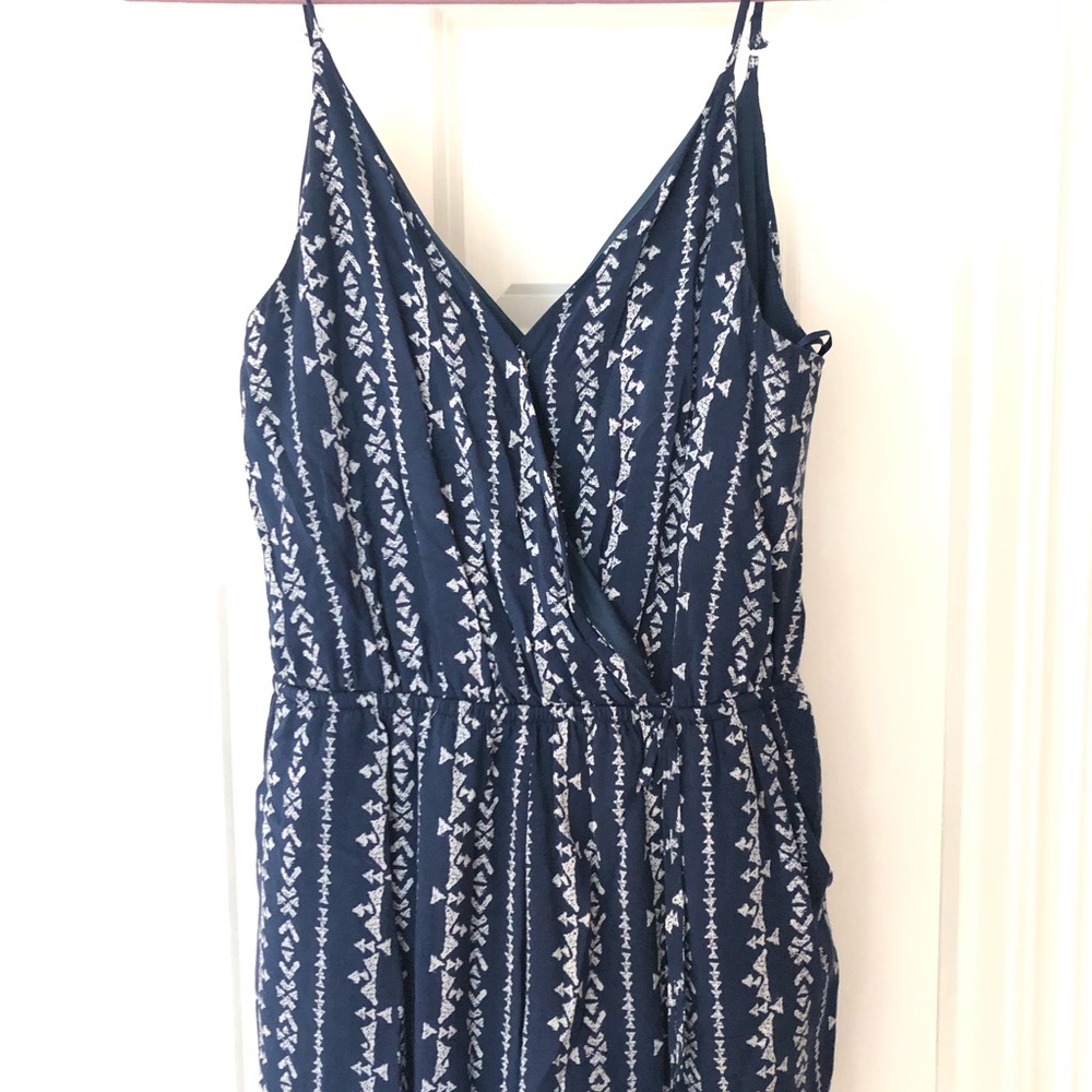 Blue Patterned One Republic Romper